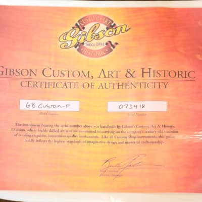 2007 Gibson 1968 Les Paul Custom Reissue Figured Red Tiger Signed by Zakk Wylde + COA OHSC image 4