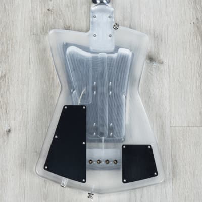 Aluminati Orion Dark Matter Bass, Aluminun Neck & Fretboard, Lucite Clear Body image 4