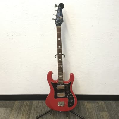 Kingston Bass Vintage Rare 4 String 2 Pick Up Red for sale