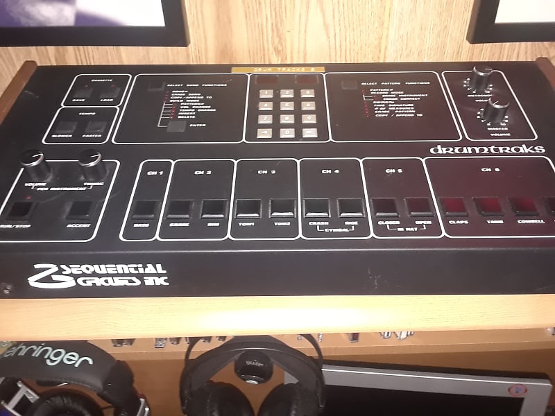 Sequential Circuits Drumtraks with extra EPROM Adapter, SNARE and TOM Chips image 1