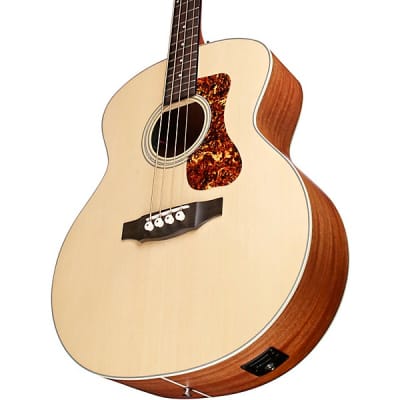 Guild Jumbo B-240E Acoustic-Electric Bass Guitar Natural image 6