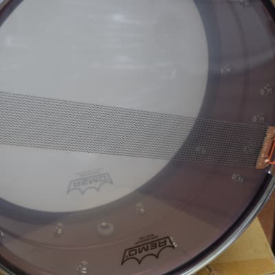 pearl 6.5x14 Sensitone Snare Drum  2022 Cherry Red image 8