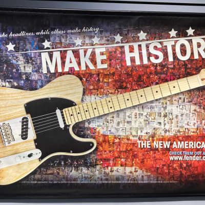 Fender American Standard Stratocaster Telecaster Double Sided Dealer Banner Strat Tele image 2