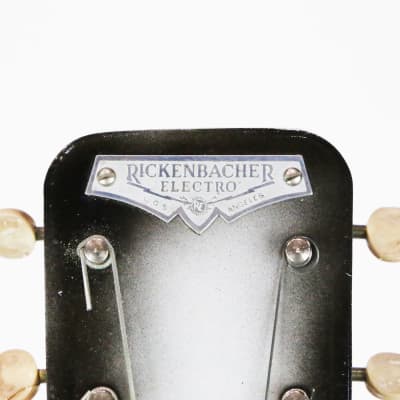 1942 Rickenbacher Electro Model 59 Pre-War Silver Burst Electric Lap Steel Guitar Vintage 1.5” Horseshoe Magnet Pickup Super Clean 100% All Original w/ OHSC image 23