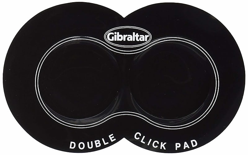 Gibraltar SCGDCP Double Pedal Click Bass Drum Skin Pad Reverb