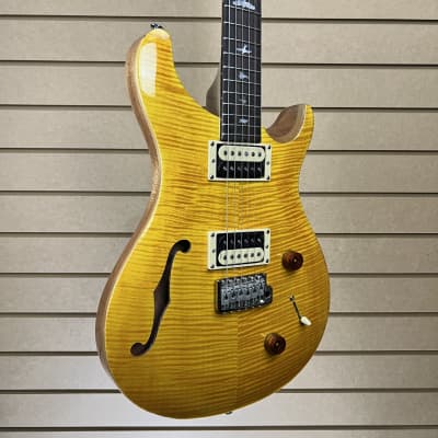 PRS SE Custom 22 Semi-hollow -  Santana Yellow w/Gig Bag + FREE Shipping #525 image 2