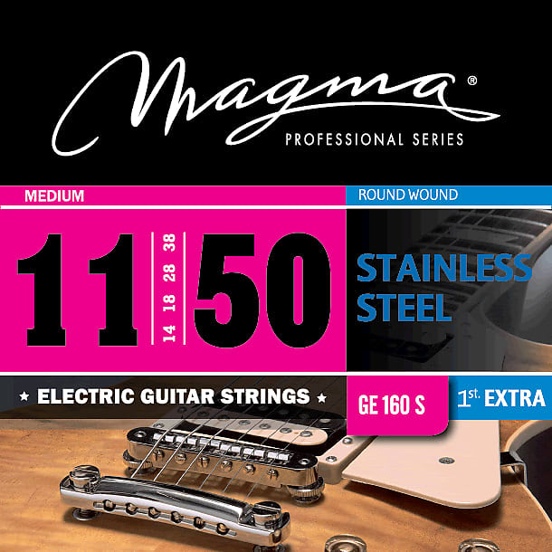 Magma Electric Guitar Strings Medium Gauge Stainless Steel Set