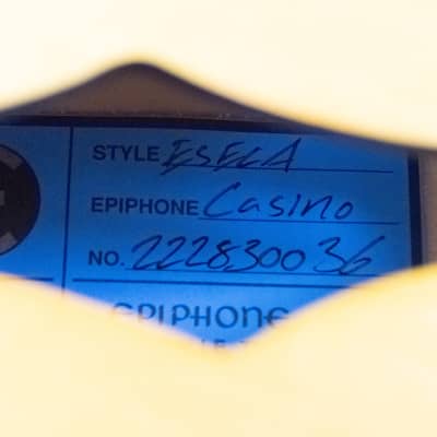 Epiphone USA Casino Left-handed Hollowbody Electric Guitar - Royal Tan image 12