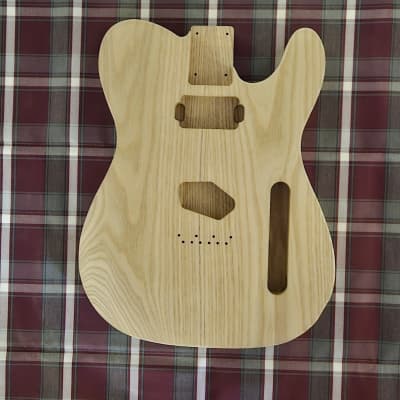 Woodtech Routing - 2 pc Catalpa - Arm & Belly Cut - Neck Humbucker Telecaster Body - Unfinished image 1