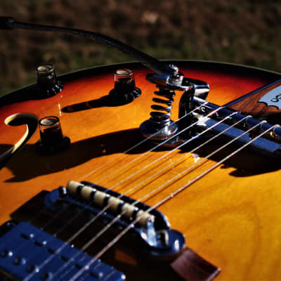 Conrad 40080 Barney Kessel 1973 Sunburst.  Made in Japan. Incredible. Rare. Excellent  Kasuga Guitar image 7