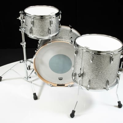 Sonor Vintage Series 3pc Shell Pack 13/16/22 (No Mount)- Vintage Silver Glitter image 2
