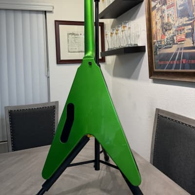 Gibson Dave Mustaine Signature "Rust in Peace" Flying V EXP 2022 - Present - Alien Tech Green image 11
