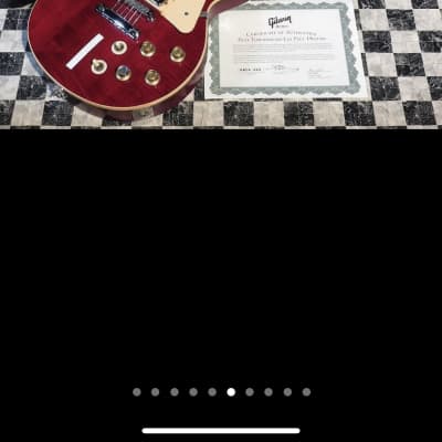 Gibson Custom Shop Pete Townshend Signature #1 '76 Les Paul Deluxe 2005 - Wine Red image 10