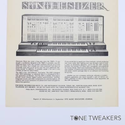 ARP 2500 Ad The True Second Generation Synthesizer VINTAGE SYNTH DEALER