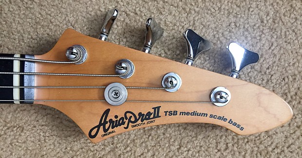 1984 Aria TSB Special II Bass w/ OHSC Black Thor Sound Bass 32 
