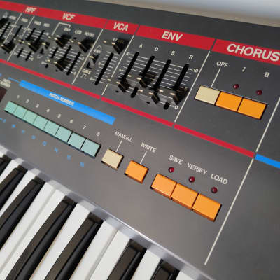 Roland Juno-106 61-Key Programmable Polyphonic Synthesizer 1984 - 1985 - Black image 3