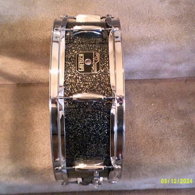 Gretsch Catalina Club 14 X 5 Snare Drum, Black Galaxy Lacquer, Mahogany Shell - Excellent1 image 5