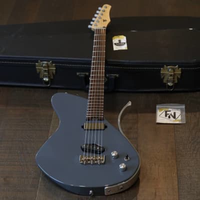 2017 Dean Gordon Guitars Mirus Flat Top Electric Guitar Gray SH + Coffin Case for sale