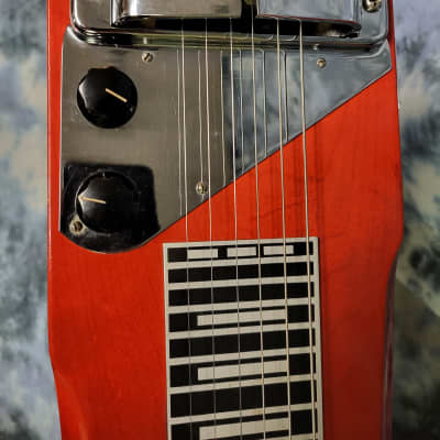 Vintage 1966 Electro by Rickenbacker Model 100 Lap Steel with legs Hard Shell Case with Original 12 inch Amp image 6