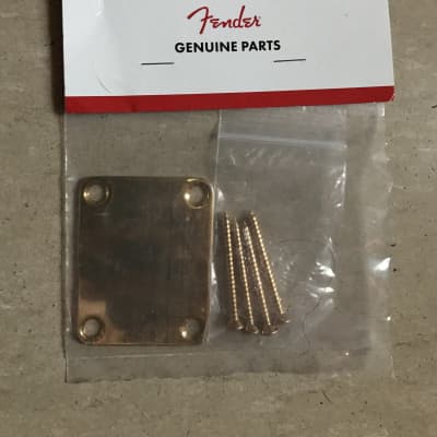 Fender squier Bass Neck Plate - Gold image 1
