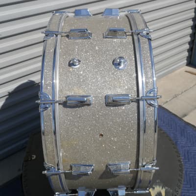 Vintage 1970's 80's CB-700 CB700 Scotch Marching Bass Drum 26x10" Broken Glass Wrap - CAN SHIP! image 5