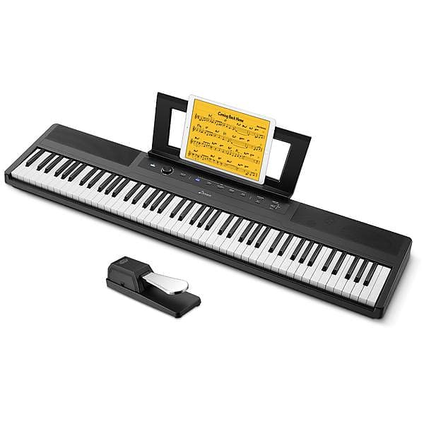 1mor Removable Piano Keyboard Note Labels Reusable Silicone 88