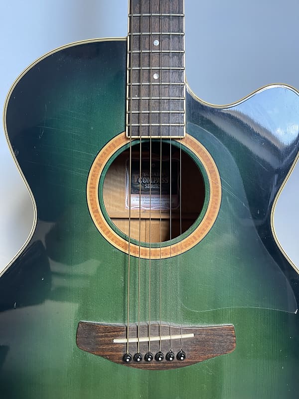 Yamaha CPX-8 SY electro acoustic guitar (w/ hard case) 2000-2002 Lagoon  Green