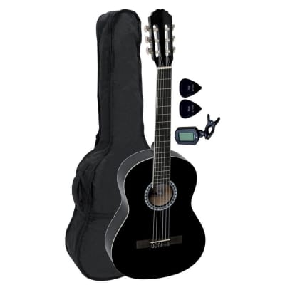 GEWA Basic Classical Guitar Package 4/4 Black for sale