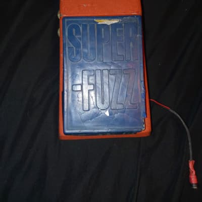 Road worn Univox Superfuzz 1970s - Orange/ blue for sale