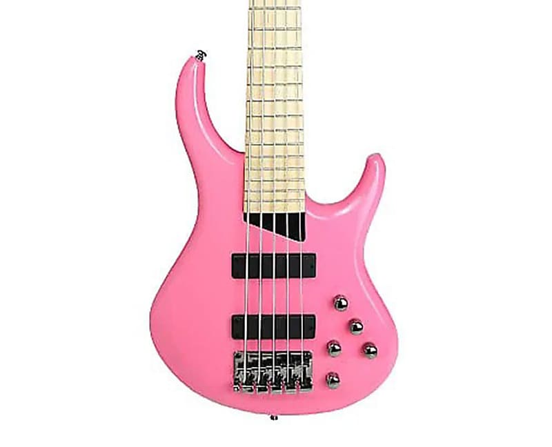 MTD Kingston Z5 5-String Bass - Pink w/ Maple FB image 1