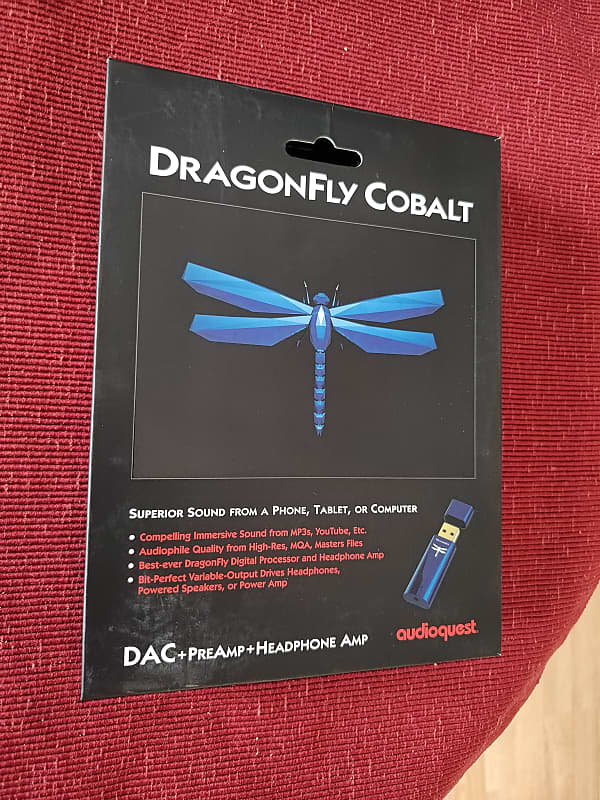 AudioQuest Dragonfly Cobalt with Dragontail 2022 Cobalt Reverb