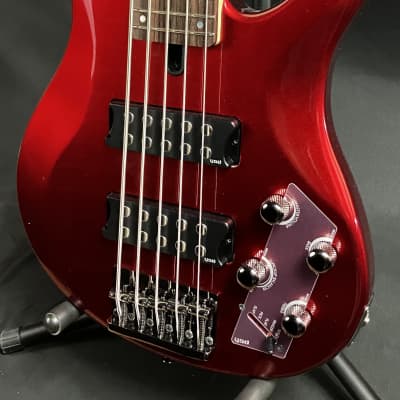Yamaha TRBX305CAR 5-String Bass Guitar Gloss Candy Apple Red Finish image 4