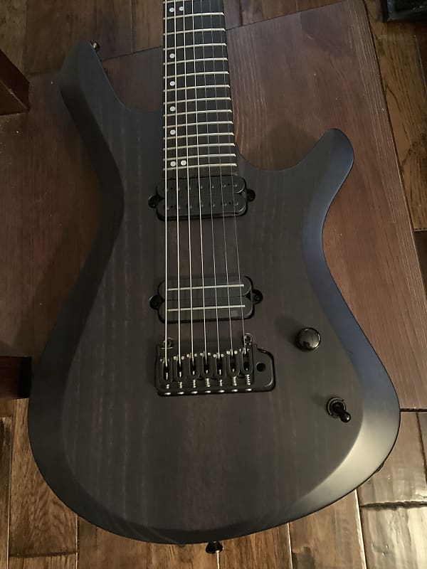 Kiesel Vanquish 7 string 2017 Blacked out ash satin | Reverb