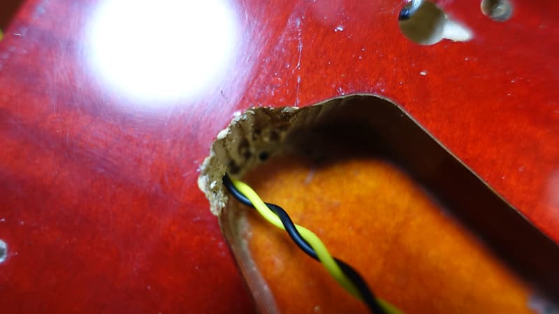 Moon TL type Philip Kubicki 1P Figured Maple Body Red Made