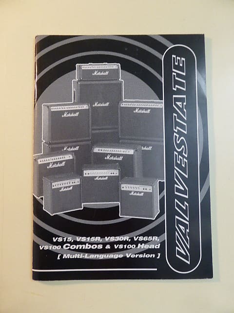 Marshall Valvestate Amplifier Handbook 1996 black | Reverb