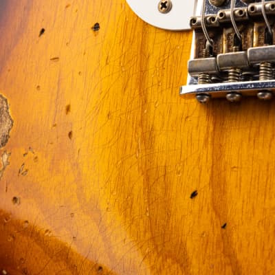 Fender Custom Shop 1957 Stratocaster Heavy Relic, Lark Guitars Custom Run -  2 Tone Sunburst (961) image 12