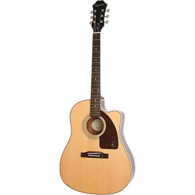 Epiphone J-15EC Dreadnought Acoustic/Electric Guitar with cutaway - Natural for sale