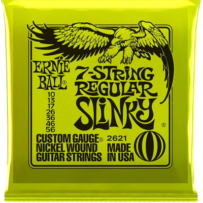 ERNIE BALL REGULAR SLINKY 7-STRING NICKEL WOUND GUITAR STRINGS 10-56 for sale
