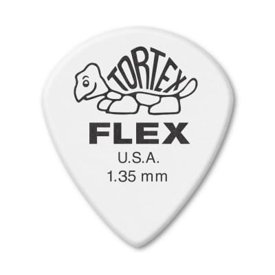 Dunlop 466R135 Tortex Flex Jazz III XL 1.35mm Guitar Picks (72-Pack)