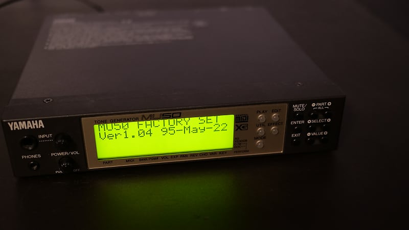 中古品 ヤマハ MU50 TONE GENERATOR YAMAHA MU50 Tone Generator Sound Module MiDI sound source | eBay