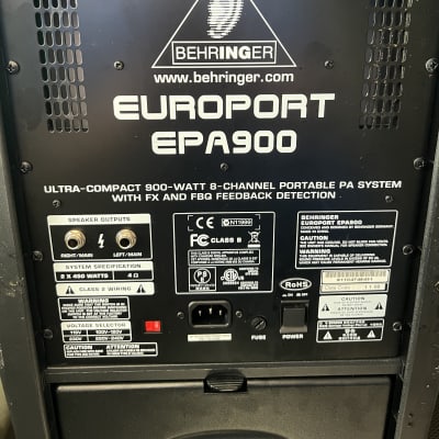 Behringer Europort EPA900 Portable PA system | Reverb
