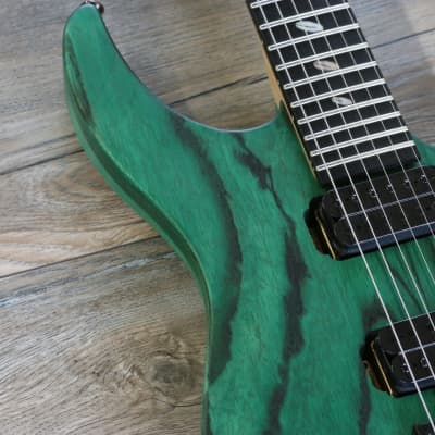 Unplayed! Caparison Dellinger II FX-AM Electric Guitar Dark Green Matt + OSSC image 10