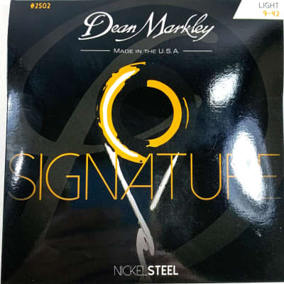 Dean Markley Guitar Strings Electric Signature Nickel Steel Light 9-42 for sale