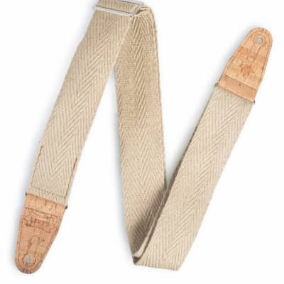 Levy's Classic Series Hemp Guitar Strap with Natural Cork Ends – MH8P-NAT image 1