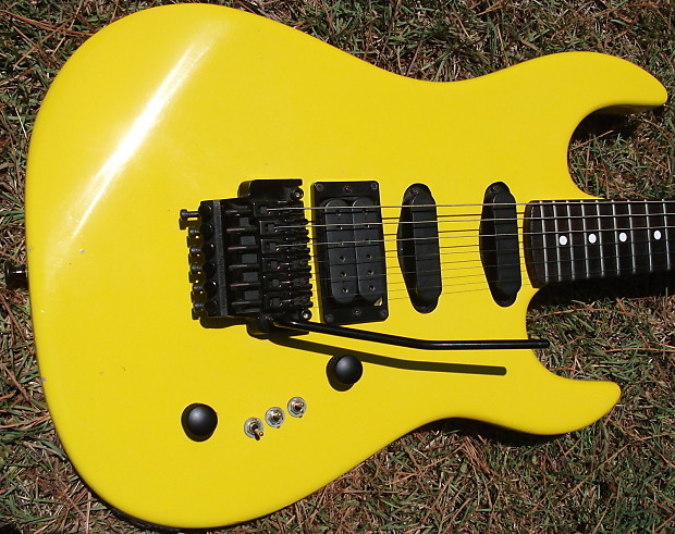 BC Rich ST 3 Tony MacAlpine 80 s Yellow USA made w hard case