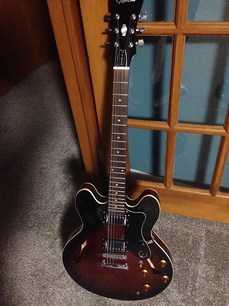 Epiphone 335 Dot 1990's Dark Sunburst