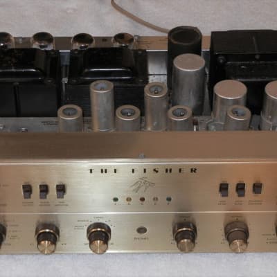 FISHER X-202-B HAS ALL TUBES WILL NEED SERVICE to change the on/off volume pot image 9