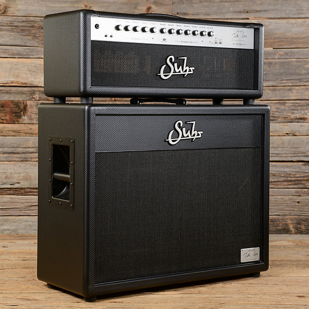 Suhr PT100 Pete Thorn Signature Amp Head 1 of 50 Carbon Fiber w 2x12 Cab USED