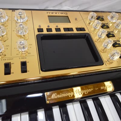 Moog MiniMoog Voyager Electric Blue Edition 10th Anniversary Limited Gold Edition image 3