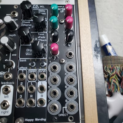 Blue Lantern Mix'em Up w/ Mutable Instrument Toppers. Active 8 Channel Eurorack Moxer image 1